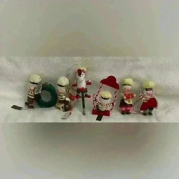 Vintage Hersheys Ornaments Set of 6 Christmas Holiday - Picture 2 of 10